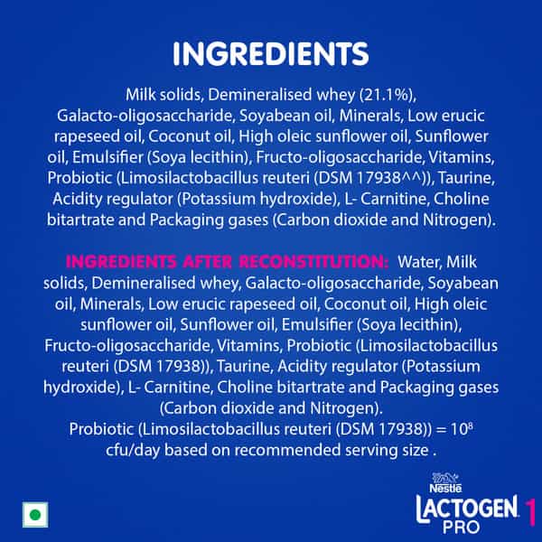 Nestle Lactogen Pro 1 Infant Formula (Upto 6 Months) Tin 400Gm