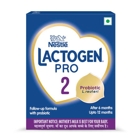 Nestle Lactogen Pro 2 Follow-Up Formula With Probiotic After 6 Months Up To 12 Months Box Of 400gm