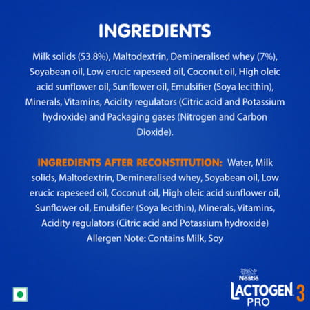 Nestle Lactogen Pro 3 Follow-Up Formula Powder After 12 Months Up To 18 Months Box Of 400gm