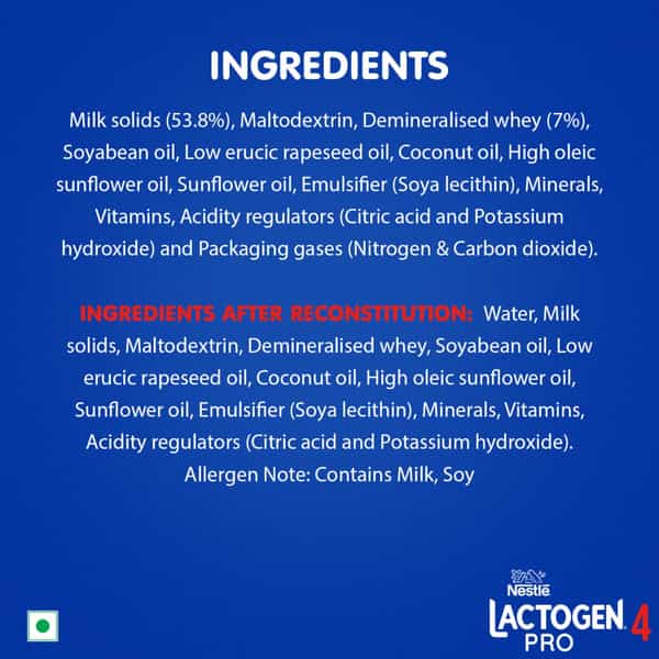 Nestle Lactogen Pro 4 Follow Up Formula Powder After 18 Months Up To 24 Months Box Of 400Gm