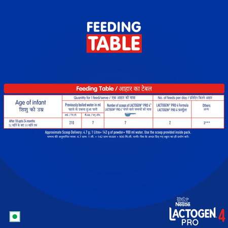 Nestle Lactogen Pro 4 Follow Up Formula Powder After 18 Months Up To 24 Months Box Of 400gm