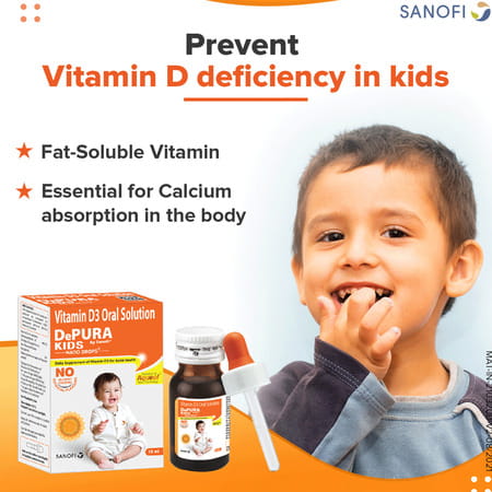 Depura Kids 400 Iu/0.5ml Vitamin D3 Oral Drops 15ml Dropper For Appropriate Dosage
