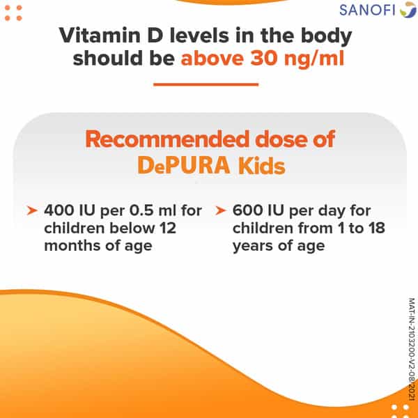 Depura Kids 400Iu | Vitamin D3 Nano Drops | 15 Ml