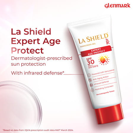 La Shield Ir Sunscreen Gel | Expert Age Protect | Spf 30 Pa +++ | 60 Gm
