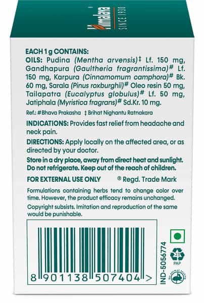 Himalaya Rumalaya With Mint Bottle Of 10Gm Pain Balm