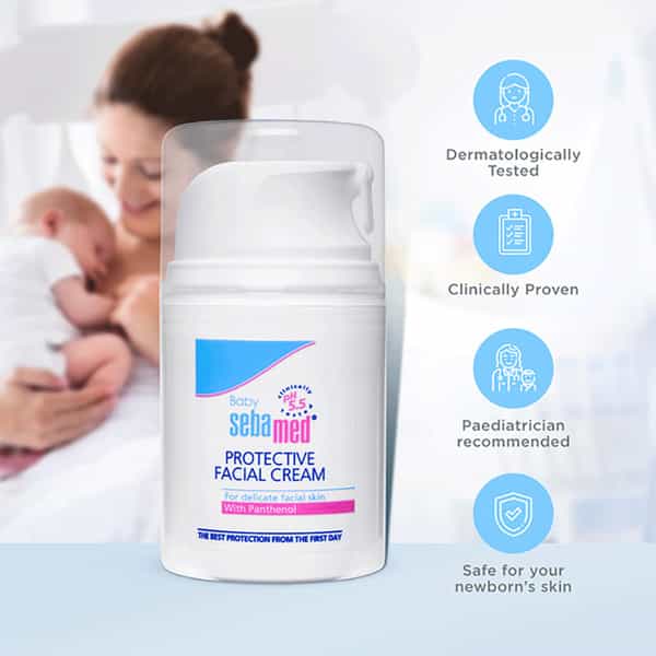 Sebamed Baby Protective Facial Cream | Ph 5.5 | For Delicate Facial Skin | 50 Ml