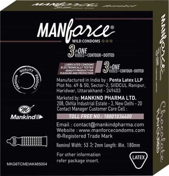 Manforce Wild Choco Condoms 3`S