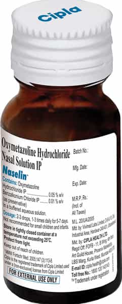 Naselin Bottle Of 10Ml Nasal Drops