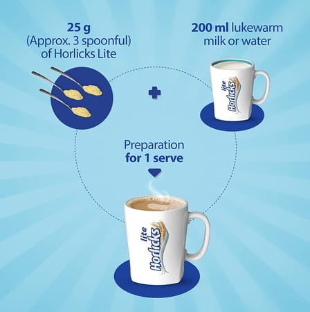 Horlicks Lite Badam Flavour Refill 450 Gm