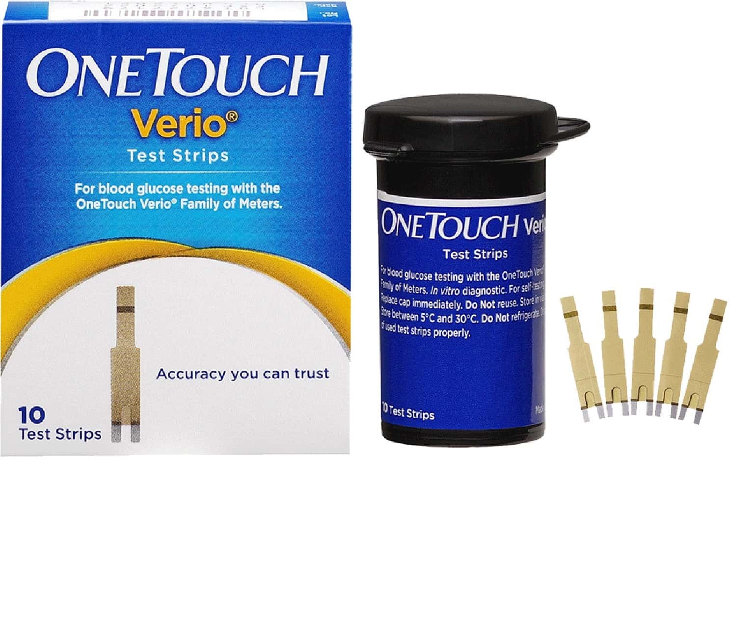 Buy ONE TOUCH VERIO STRIPS 10`S Online & Get Upto 60% OFF at PharmEasy