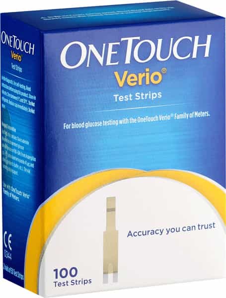 Onetouch Verio Glucometer Test Strip 100S Pack