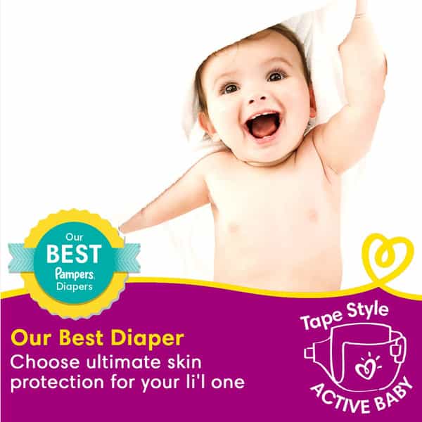 Pampers Active Baby Xl 56`S
