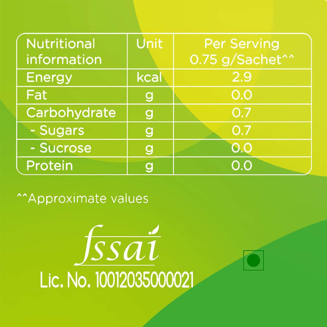 Buy SUGAR FREE NATURA SUGAR SUBSTITUTE SACHETS LOW CALORIE BOX OF 25