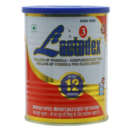 Lactodex 3 Follow Up Formula Powder Tin Of 450 Gm