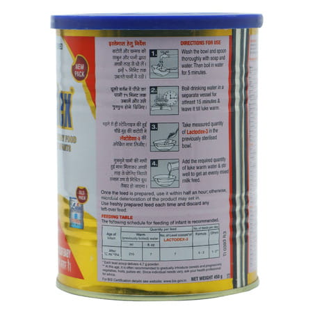 Lactodex 3 Follow Up Formula Powder Tin Of 450 Gm