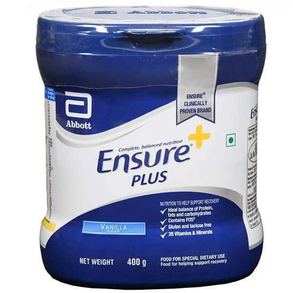 Buy Ensure Plus Vanilla Powder Jar 400gm Online get Upto 60 OFF