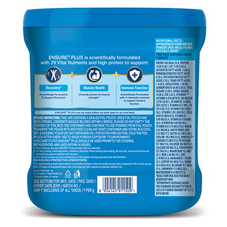 Ensure Strength Pro Plus | High Protein Nutritional Drink For Adults | Vanilla Delight | Jar 400 Gm