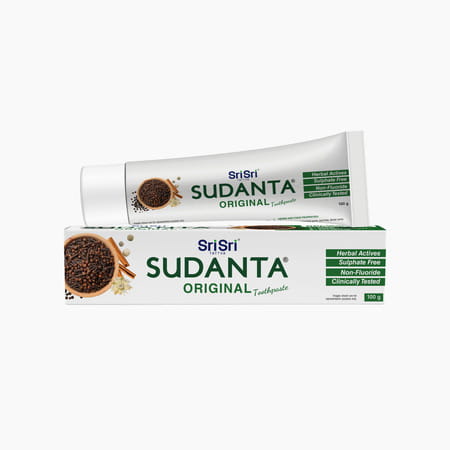 Sri Sri Tattva Sudanta Original Toothpaste - Non - Fluoride - 100% Vegetarian | 100 G