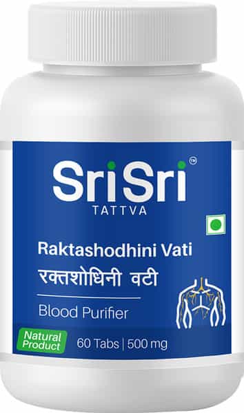 Sri Sri Tattva Raktashodhini Vati - Blood Purifier | 60 Tabs | 500 Mg