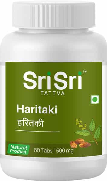 Sri Sri Tattva Haritaki - Digestive Aid | 60 Tabs | 500 Mg