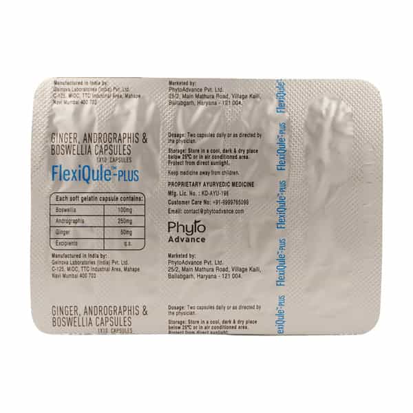 Flexiqule Plus Strip Of 10 Capsules