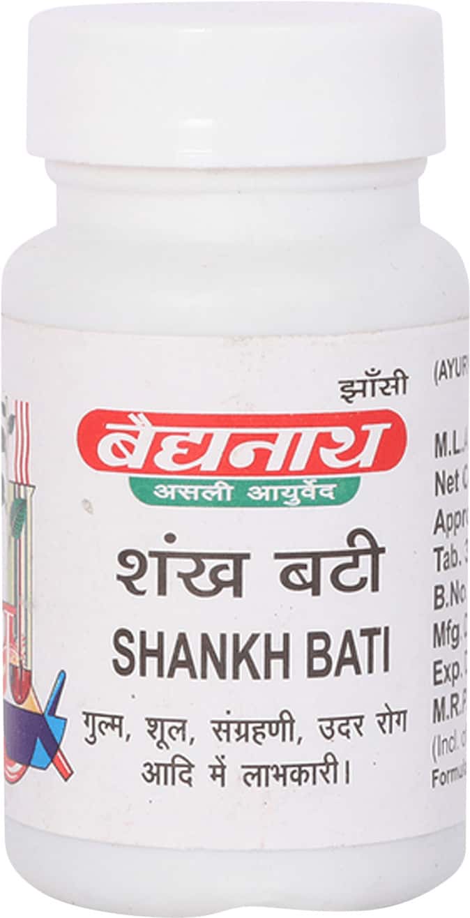 Baidyanath (Jhansi) Shankh Bati Bottle Of 40 Tablets