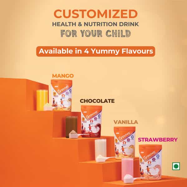 Groviva Vanilla Child Nutrition Supplement Jar Of 200 G