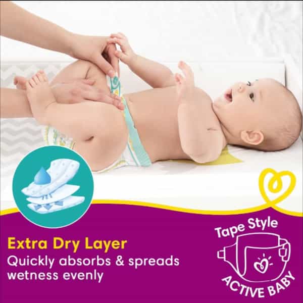 Pampers Baby Dry Diapers Small 46'S