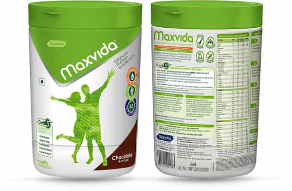 Maxvida Balanced Chocolate Nutrition Supplement Jar Of 400 G