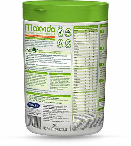 Maxvida Balanced Chocolate Nutrition Supplement Jar Of 400 G