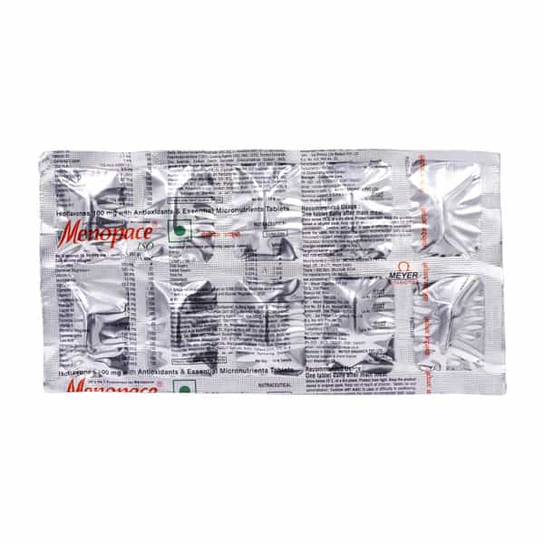 Menopace Iso 100Mg Gluten Free Strip Of 10 Veg Tablets (Pack Of 3)