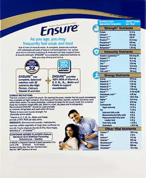 Ensure Fos Vanilla Powder 200Gm
