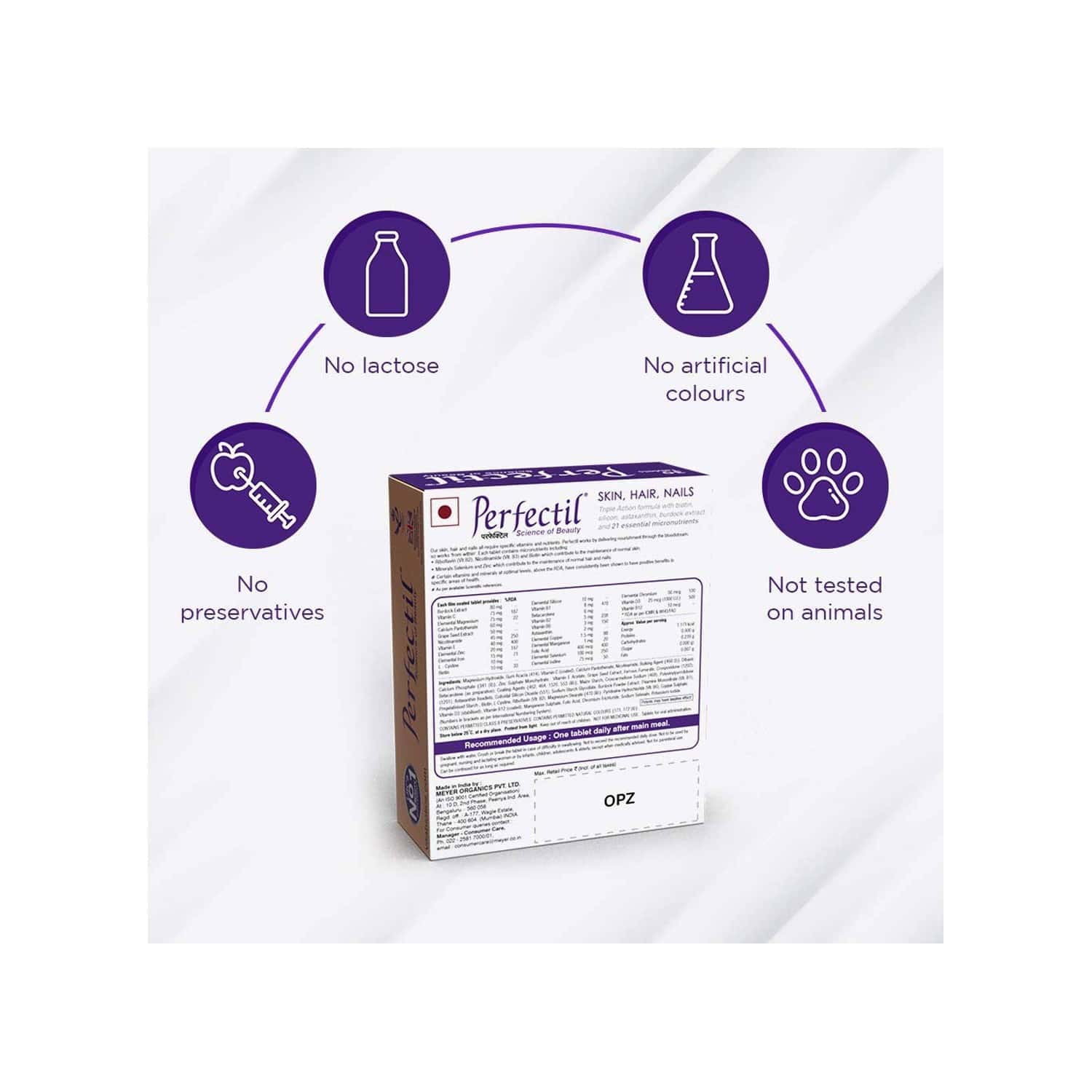 Vitabiotics Perfectil Original For Hair Skin And Nails 30 Tablets