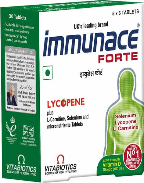 Immunace Forte Multivitamin Tablets (With Vitamin C Zinc And Selemium) Box Of 30