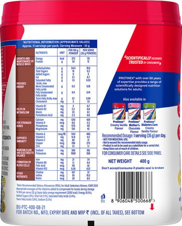 Protinex Nutritional Drink Mix For Adults For Everyday With High Protein Rich Chocolate 400g