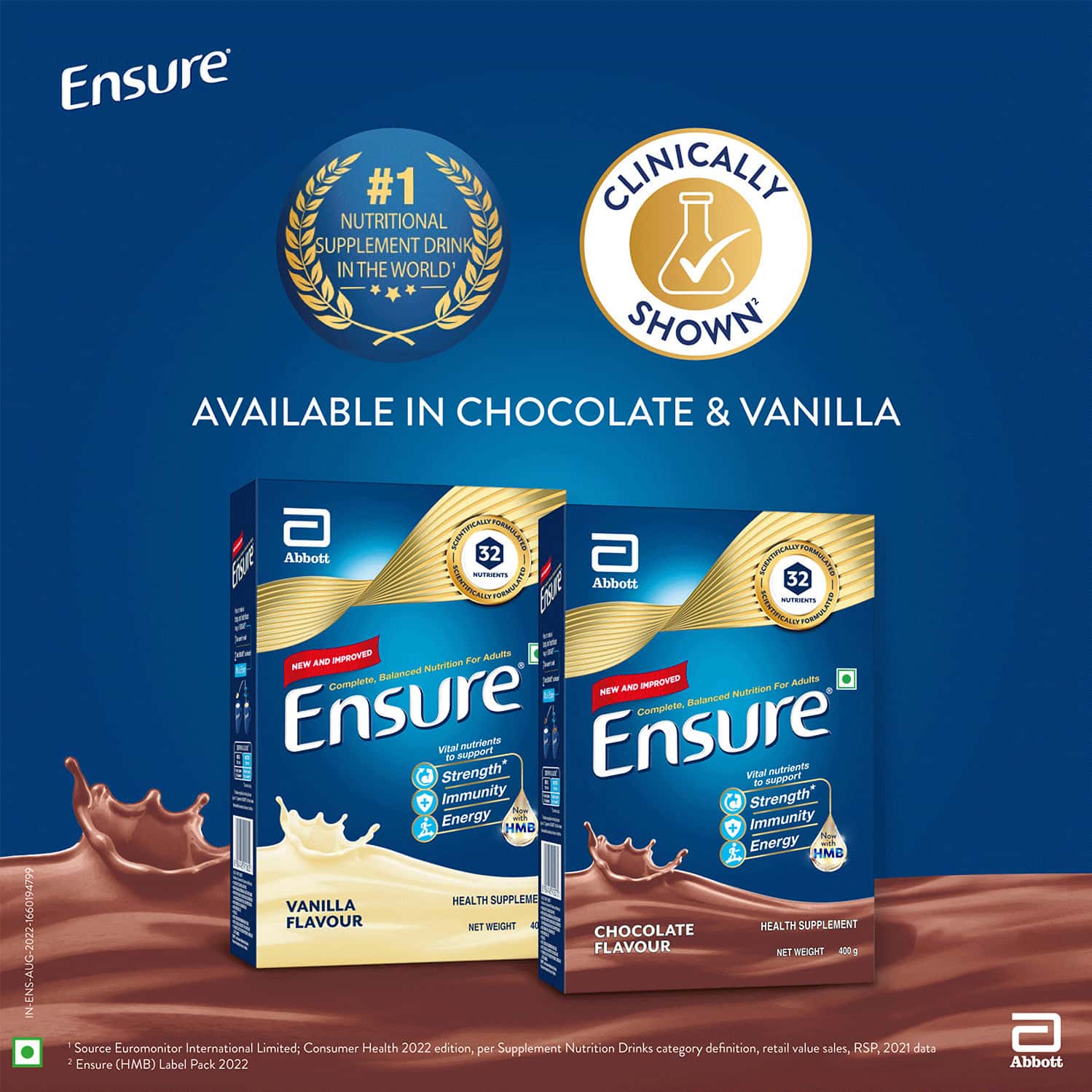 Buy ENSURE CHOCOLATE NUTRITION DRINK REFILL OF 200 G Online & Get Upto 60 OFF at PharmEasy