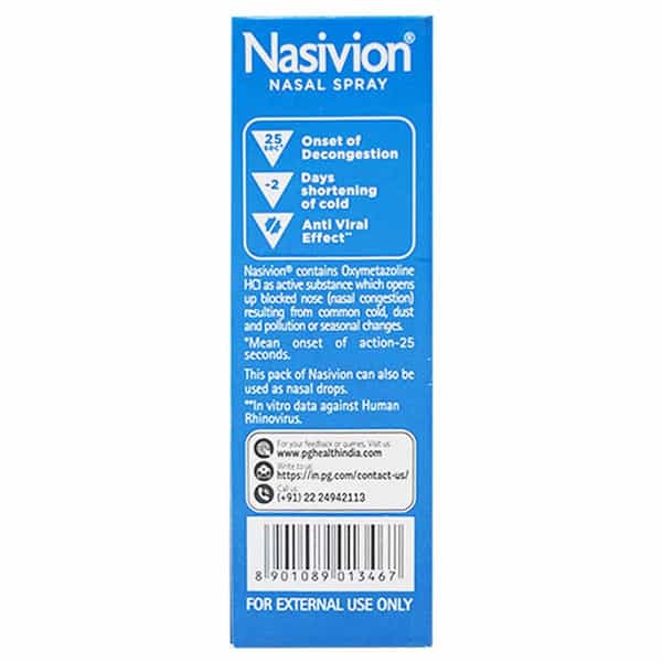 Nasivion Classic Adult Bottle Of 10Ml Nasal Spray