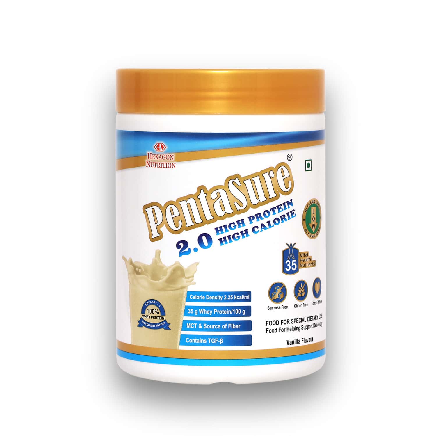 Pentasure 2.0 High Protein High Calorie | Vanilla Flavour |weight Gainer | 400gm