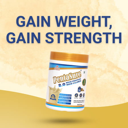 Pentasure 2.0 High Protein High Calorie | Vanilla Flavour |Weight Gainer | 400gm