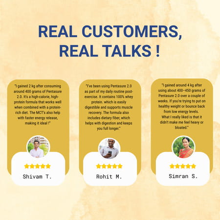 Pentasure 2.0 High Protein High Calorie | Vanilla Flavour |Weight Gainer | 400gm