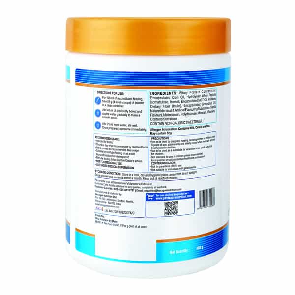 Pentasure 2.0 High Protein High Calorie | Weight Gain Supplement | Vanilla Flavour | Jar | 400 Gm