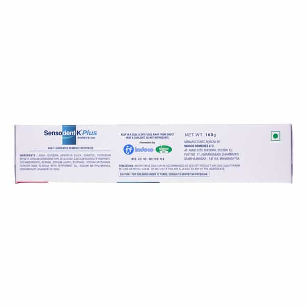 Sensodent K Plus Toothpaste 100 Gm