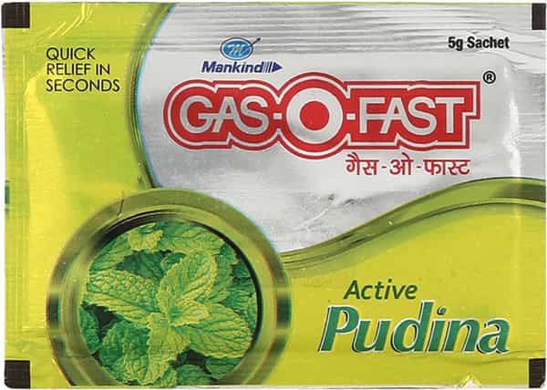 Gas-O-Fast Active Pudina 5Gm