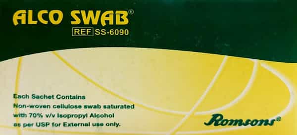 Romsons Alco Swab 100'S