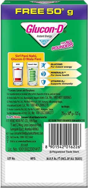 Glucon-D Regular Powder Box Of 125 G