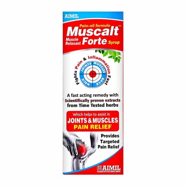 Aimil Muscalt Forte Syrup 200Ml | Pain And Stiffness | Natural Ortho Syrup Arthritis & Inflammation