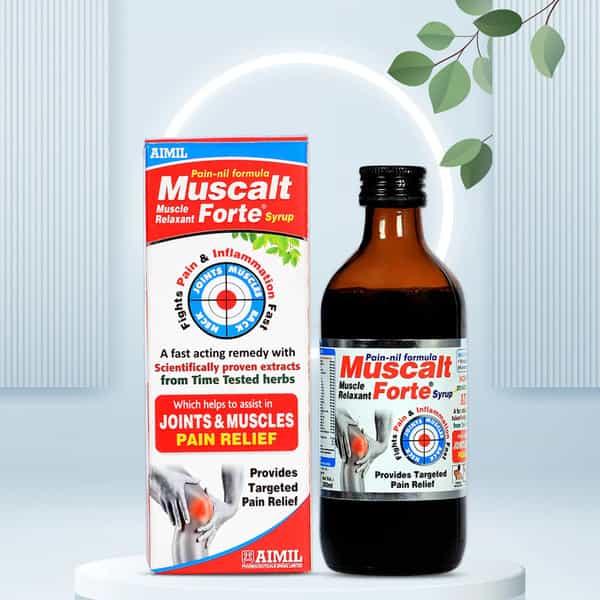 Aimil Muscalt Forte Syrup 200Ml | Pain And Stiffness | Natural Ortho Syrup Arthritis & Inflammation