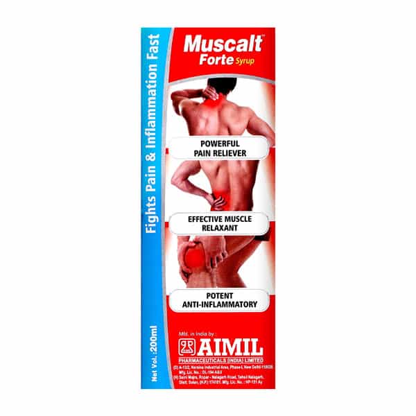 Aimil Muscalt Forte Syrup 200Ml | Pain And Stiffness | Natural Ortho Syrup Arthritis & Inflammation