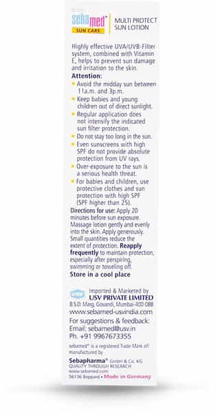 Sebamed Baby Sun Lotion|Ph 5.5|Triple Protection From Uv Rays|Water & Sweat Resistant|200 Ml