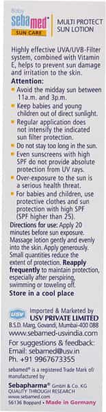 Sebamed Baby Sun Lotion|Ph 5.5|Triple Protection From Uv Rays|Water & Sweat Resistant|200 Ml